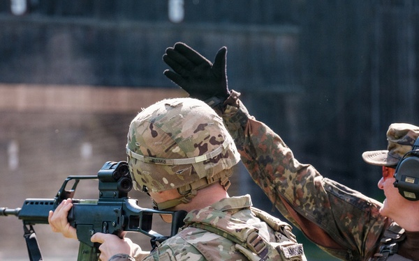 U.S. Army Reserve Soldiers participate in German shooting event with Bundeswehr reserve forces