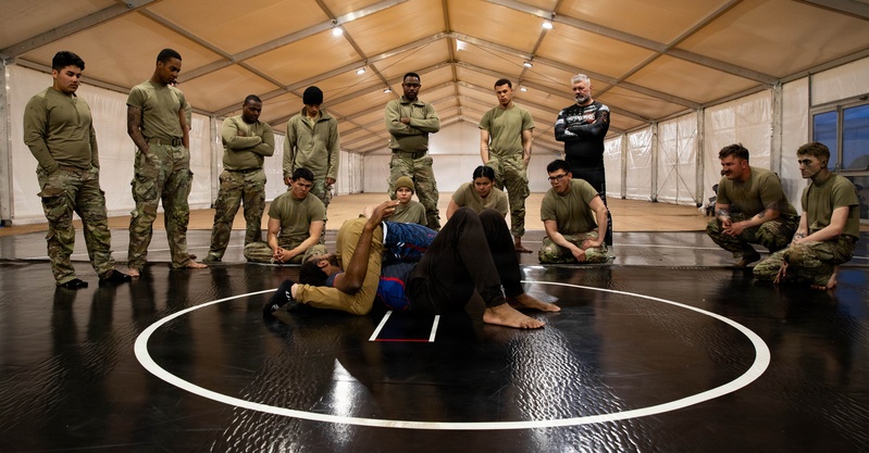 From the mat to the range: MMA fighters visit U.S. Army in Poland
