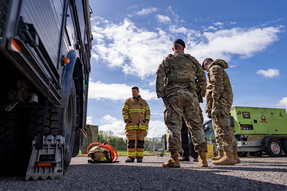 RAF Croughton hosts Police Week Touch a Truck event