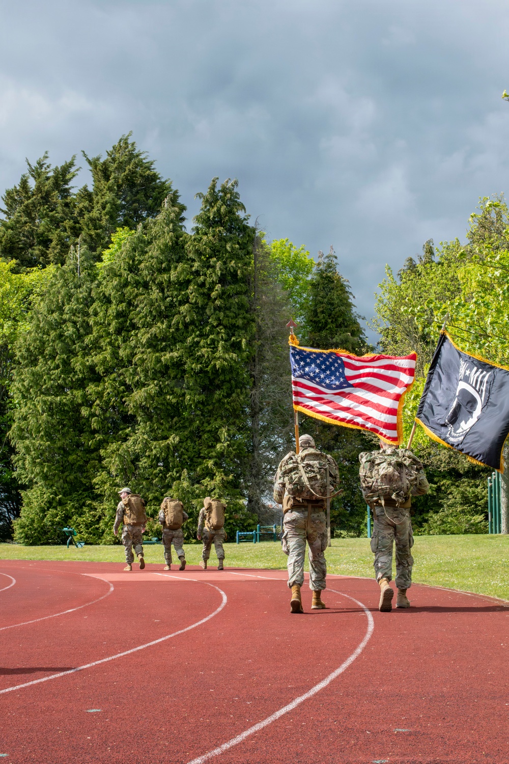 RAF Croughton hosts 24-hour Police Week ruck march