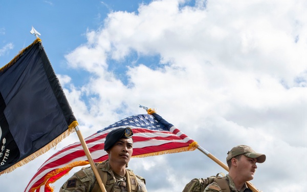 RAF Croughton hosts 24-hour Police Week ruck march