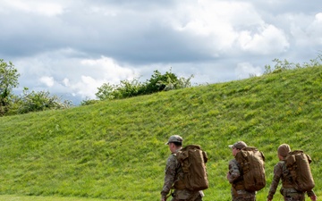 RAF Croughton hosts 24-hour Police Week ruck march