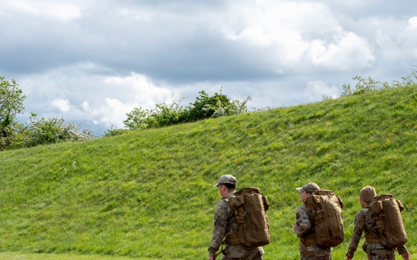 RAF Croughton hosts 24-hour Police Week ruck march
