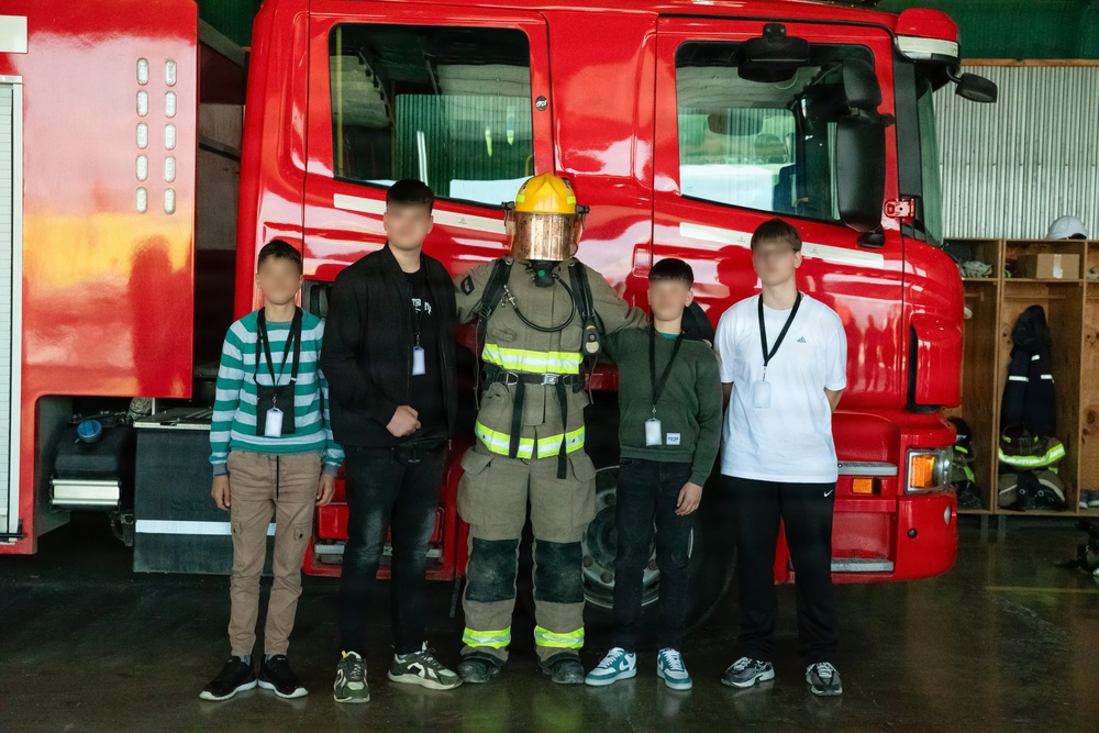 KFOR hosts local students for Public Safety Day at Camp Bondsteel