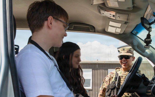 KFOR hosts local students for Public Safety Day at Camp Bondsteel