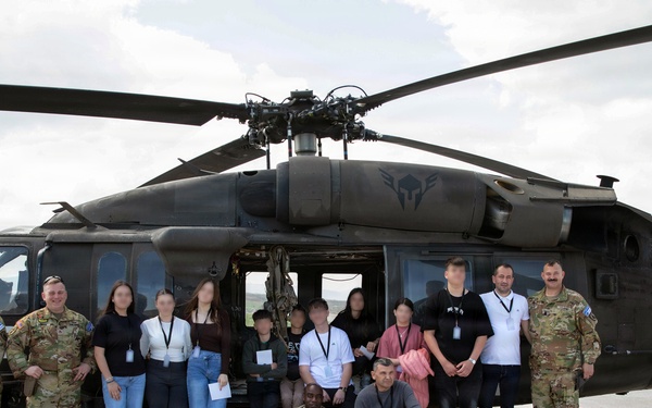 KFOR hosts local students for Public Safety Day at Camp Bondsteel
