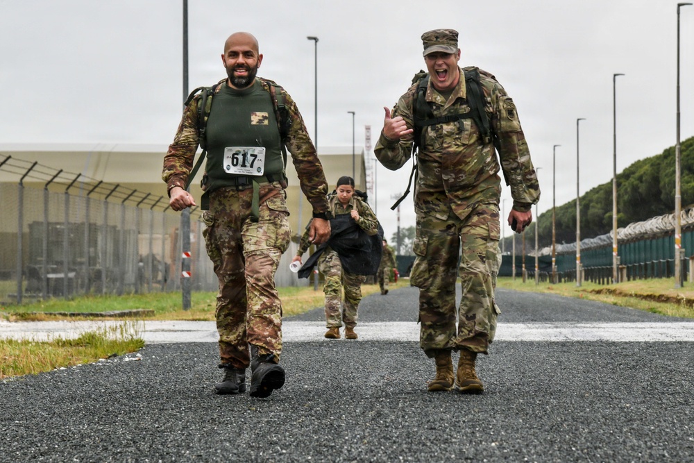 International Grit: U.S. and Italian Forces Conquer Norwegian Foot March at Camp Darby