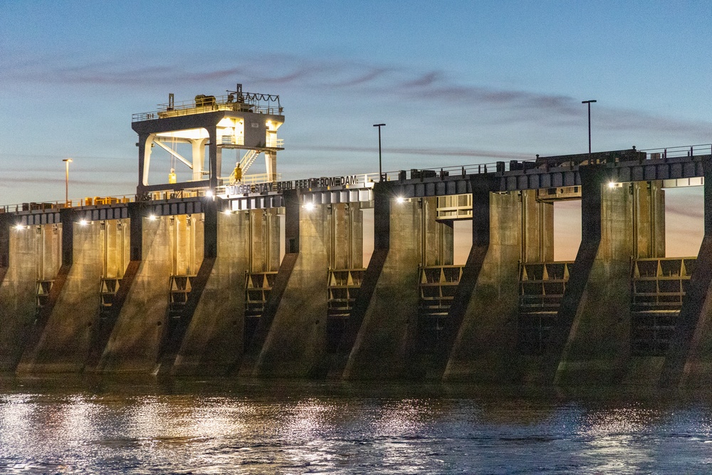 Jim Woodruff Dam and Lock supports navigation and flood risk reduction along the Apalachicola-Chattahoochee-Flint River Basin