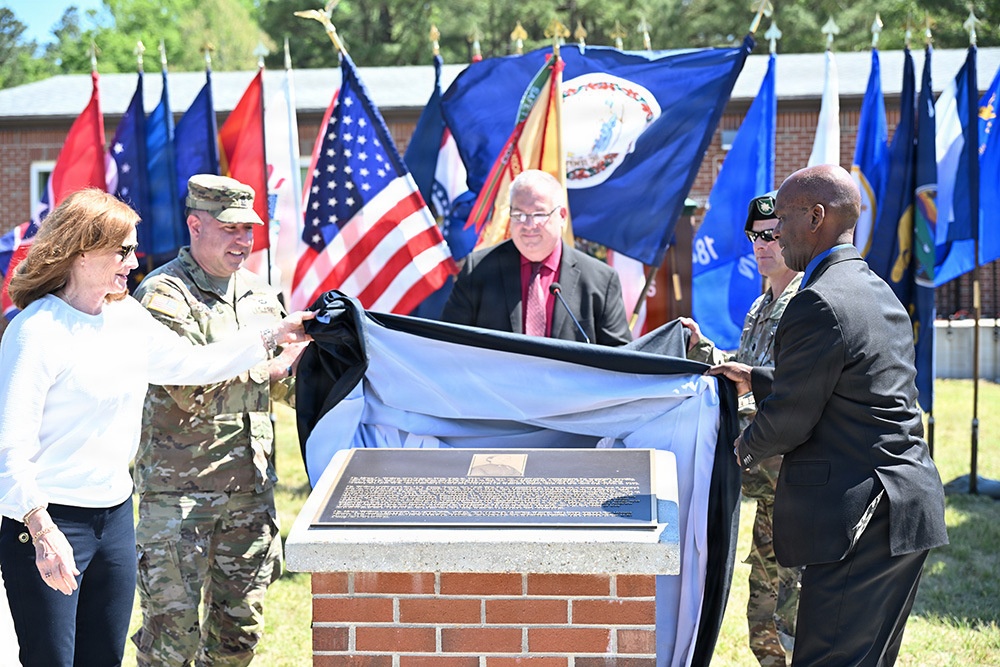 Mark Walker placard is unveiled