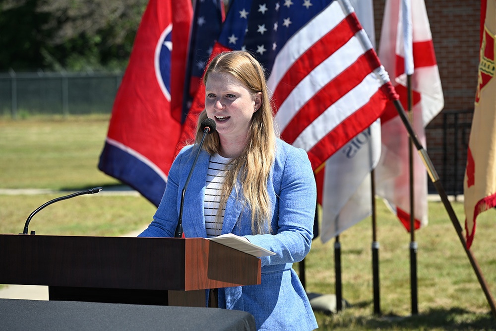 Guest Speaker  Alexandra Kolleda at Dr. Walker Memorialization Ceremony