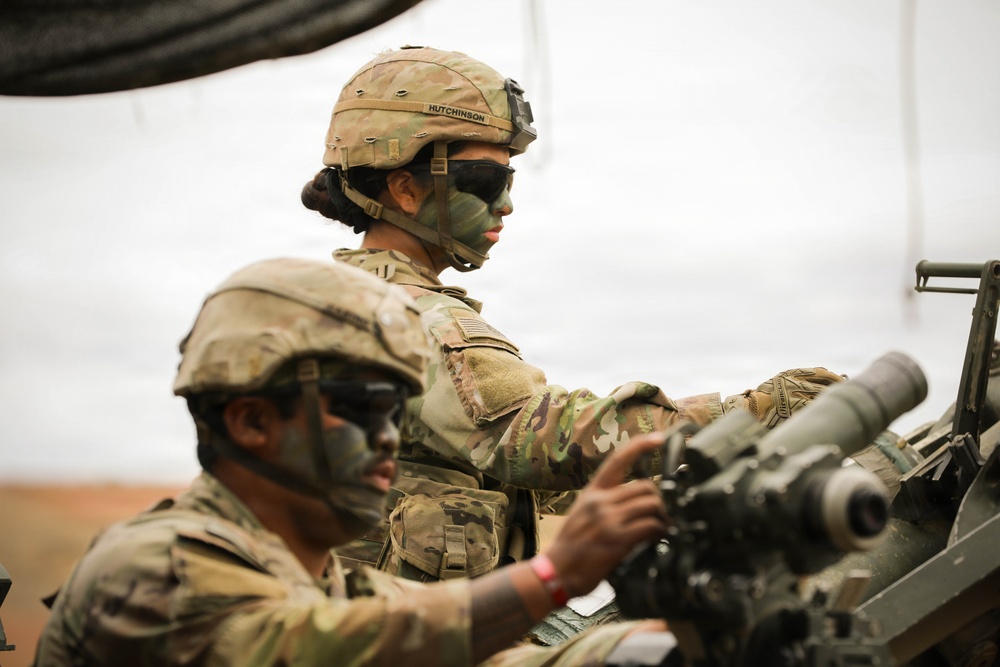 M777A2 Howitzer live fire training operation with 7th infantry Division during Exercise Tiger Balm 2026