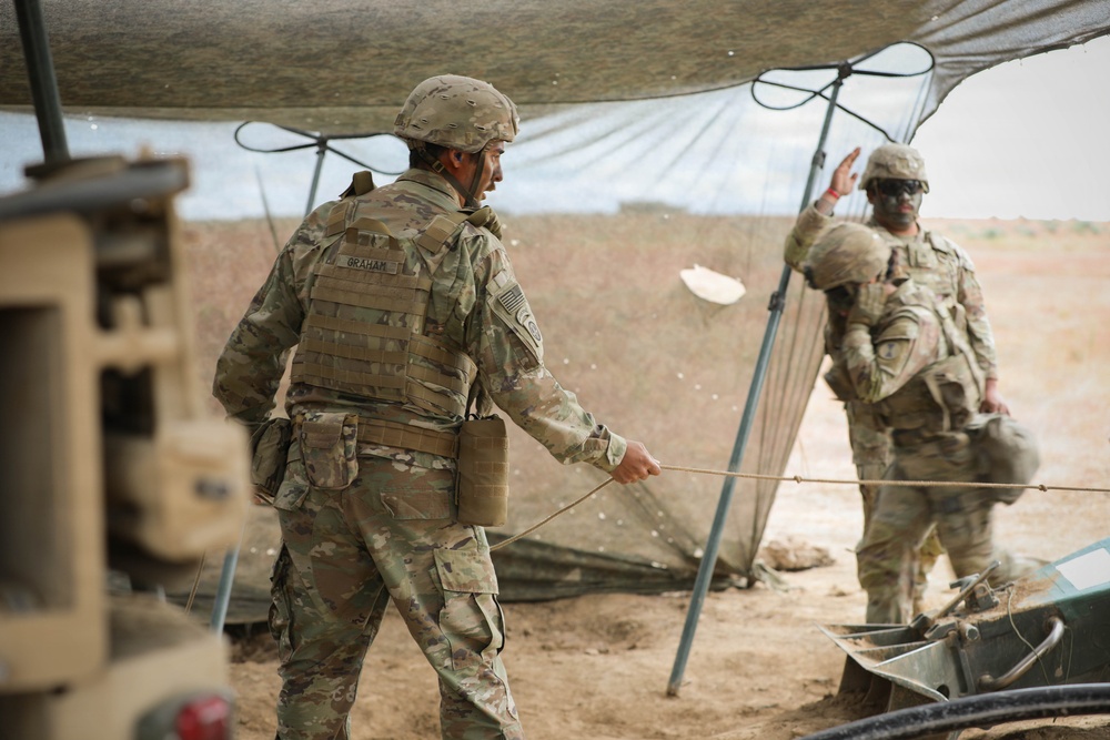 M777A2 Howitzer live fire training operation with 7th infantry Division during Exercise Tiger Balm 2026
