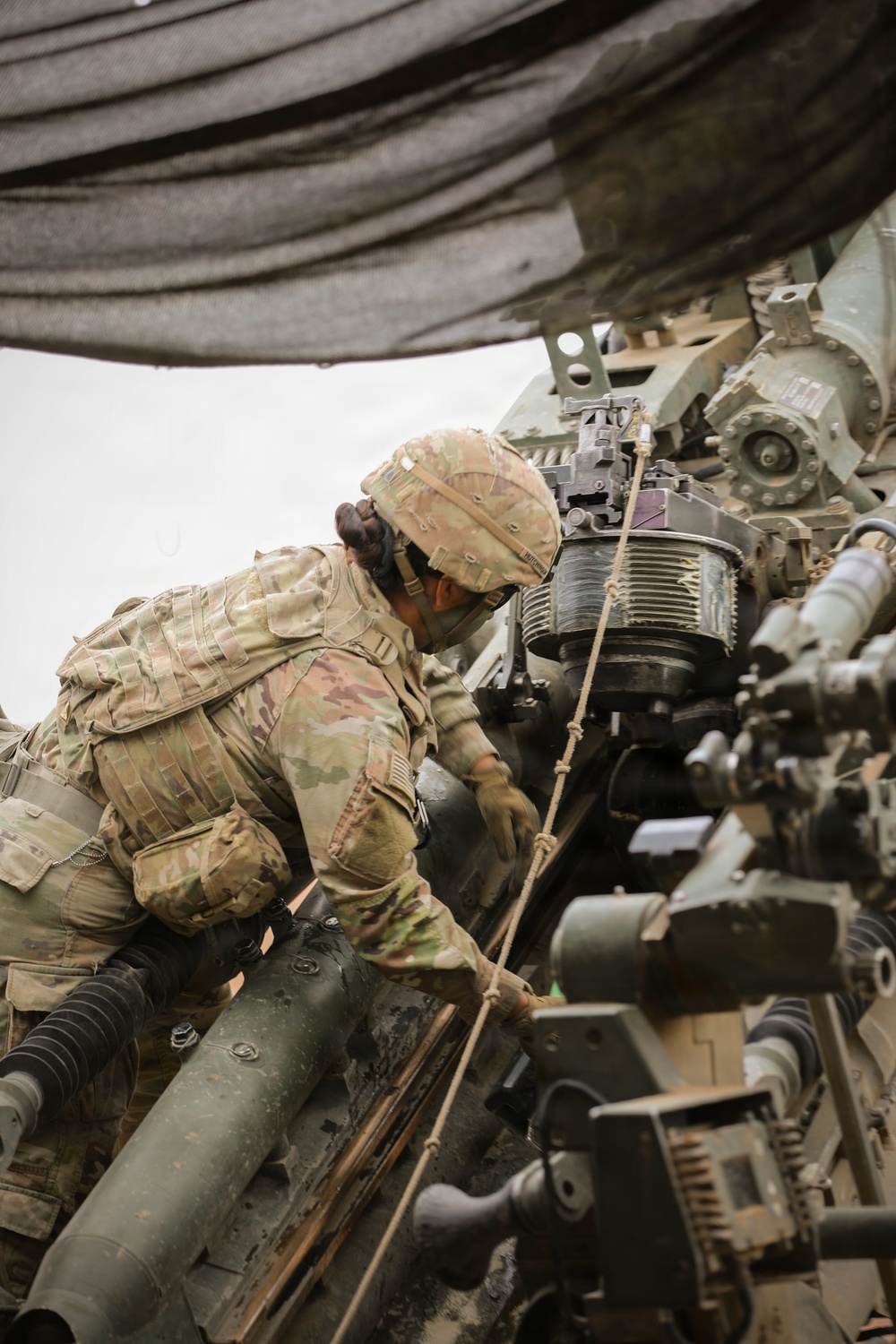 M777A2 Howitzer live fire training operation with 7th infantry Division during Exercise Tiger Balm 2026