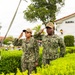 NSWC Corona Sailors conduct Morning Colors