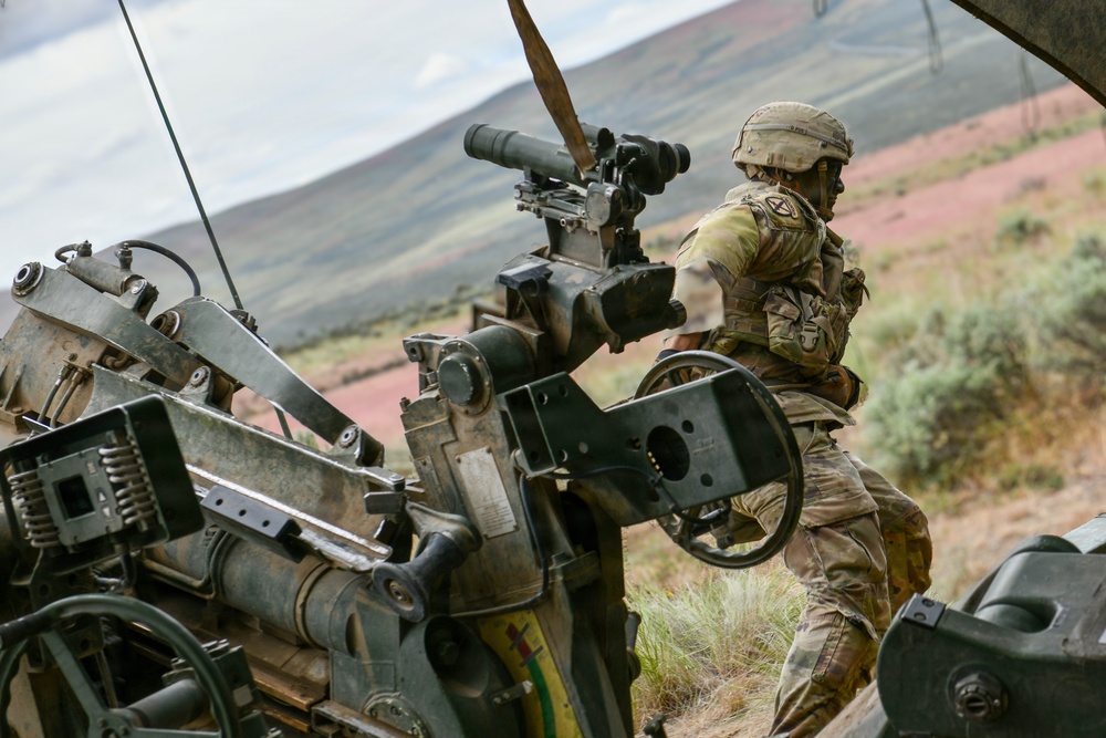 M777A2 Howitzer live fire training operation with 7th infantry Division during Exercise Tiger Balm 2026