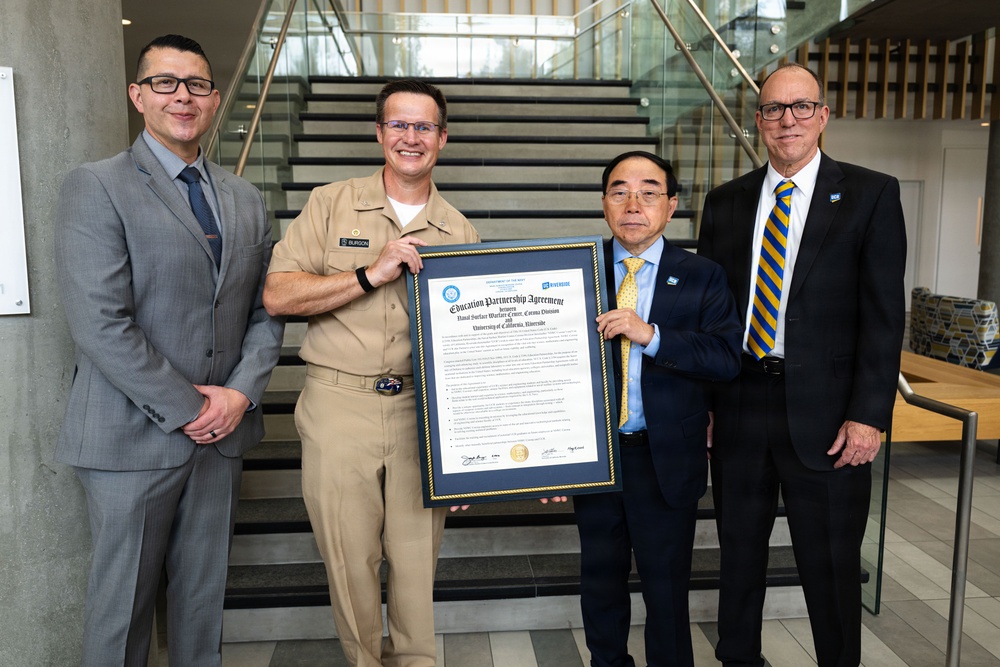 NSWC Corona signs Education Partnership Agreement with University of California Riverside
