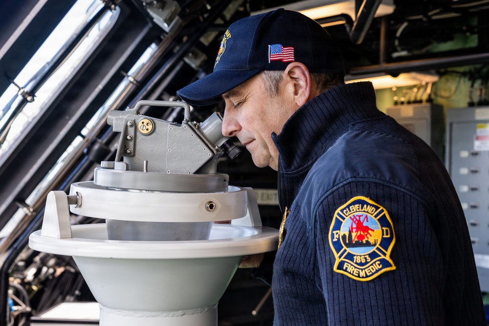 USS Cleveland (LCS 31) Visits Cleveland Fire Station 1