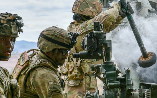 M777A2 Howitzer live fire training operation with 7th infantry Division during Exercise Tiger Balm 2026