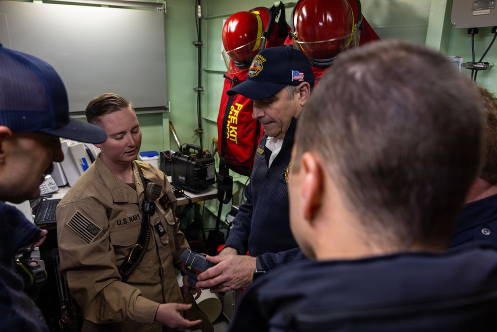 USS Cleveland (LCS 31) Visits Cleveland Fire Station 1