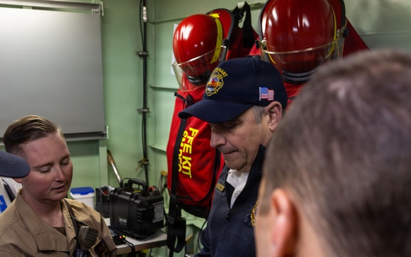 USS Cleveland (LCS 31) Visits Cleveland Fire Station 1