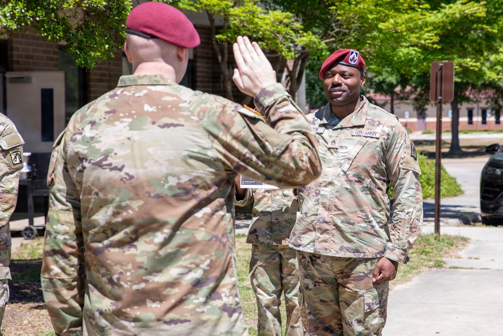 Staff Sergeant Yarde Reenlistment