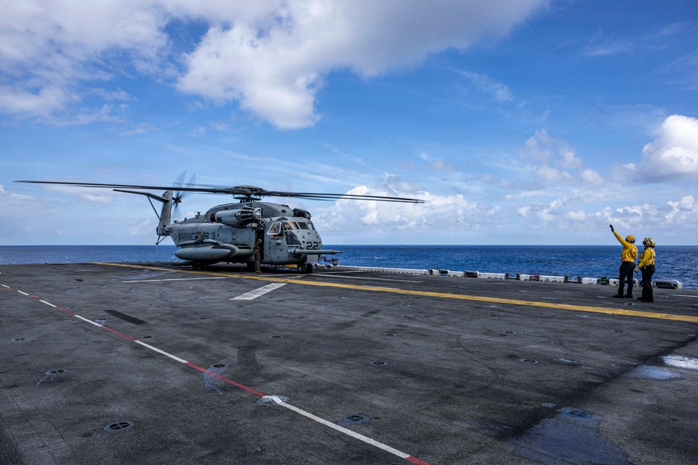 USS Iwo Jima Conducts Flight Operations