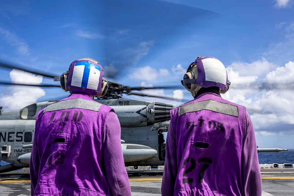 USS Iwo Jima Conducts Flight Operations