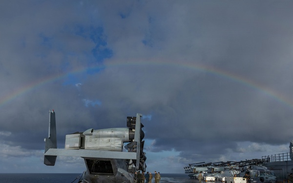 USS Iwo Jima Transits the Caribbean Sea