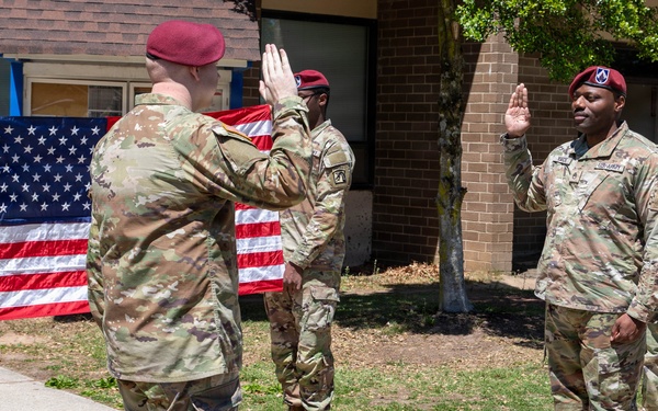 Staff Sgt. Yarde reenlistment