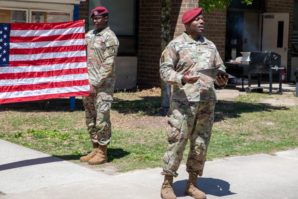 Staff Sgt. Yarde reenlistment