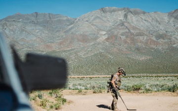 EOD Technicians Conduct a Post-Blast Assessment Drill