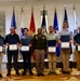 Future Soldiers pose following oath of enlistment