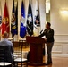 Lt. Col. Torsten Gojowsky, Carlisle Barracks Garrison Commander, speaks during Military Signing Day