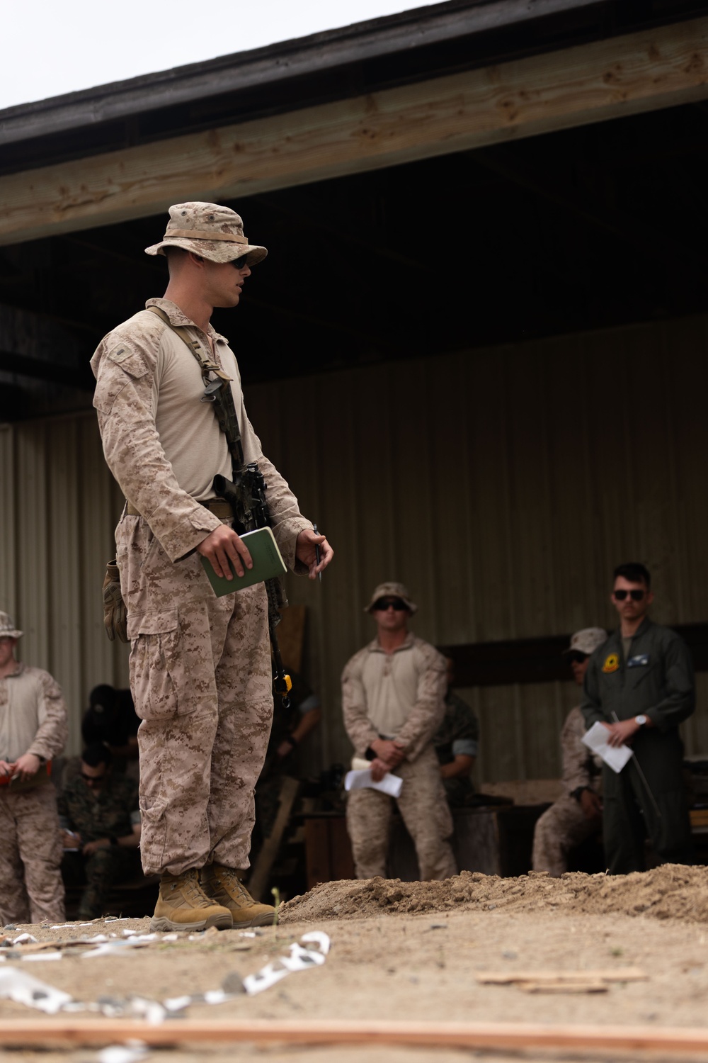Marines with V2/5 conduct EOTG Vertical Assault Course