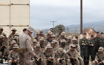 Marines with V2/5 conduct EOTG Vertical Assault Course