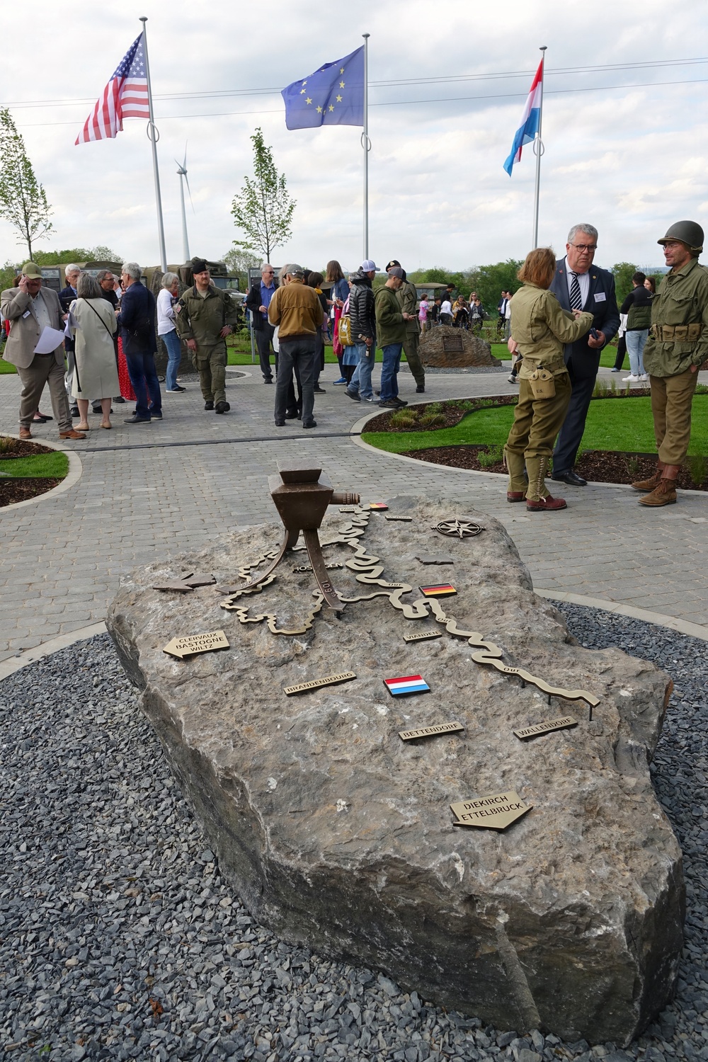 A Monument to the 28th Infantry Division in Luxembourg