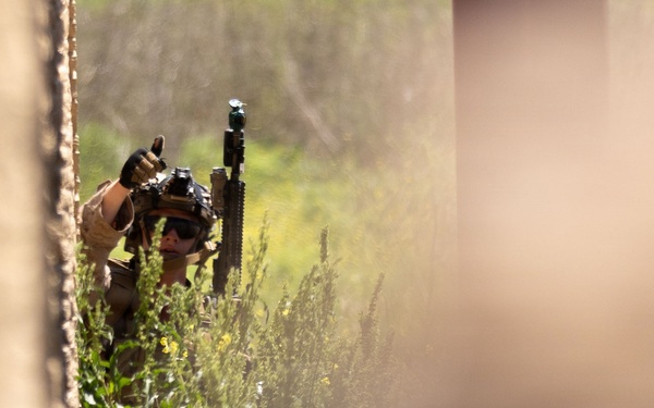 Marines with V2/5 Marines conduct EOTG Vertical Assault Course