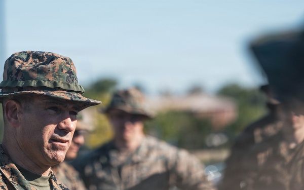 26th MEU Command Element conducts six-mile conditioning hike