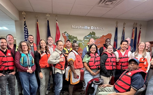 Nashville District employees don life jackets for public safety campaign
