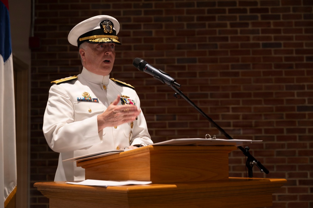Navy Recruiting Command Region West Conducts a Change of Command Ceremony
