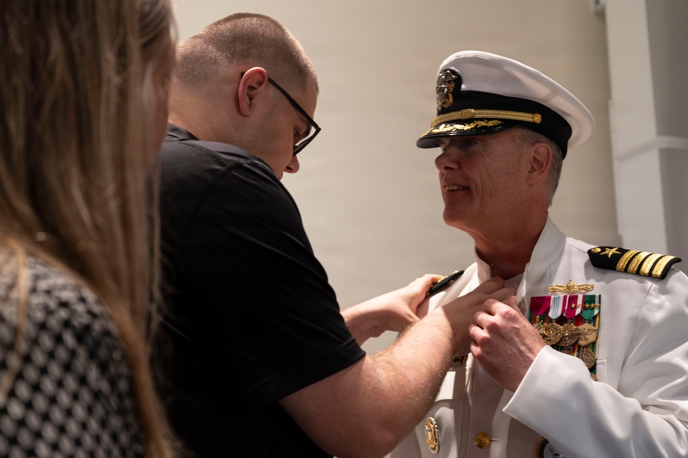 Navy Recruiting Command Region West Conducts a Change of Command Ceremony