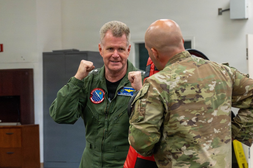 15th Operational Support Squadron conduct SERE training for INDOPACOM visit