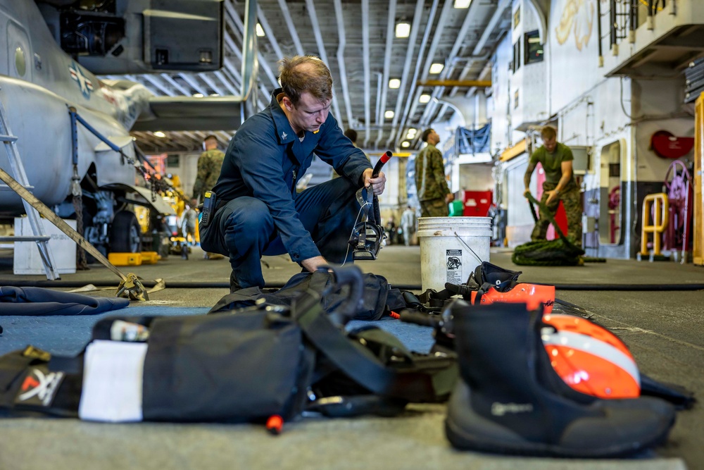 USS Iwo Jima Conducts Daily Operations