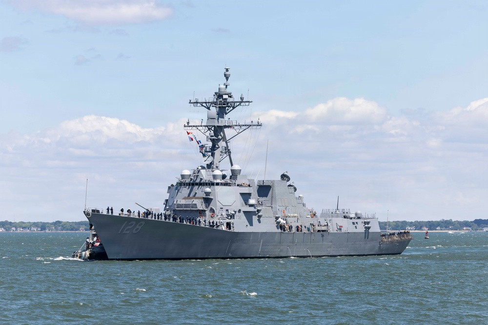 USS Ted Stevens (DDG 128) Arrives in Norfolk
