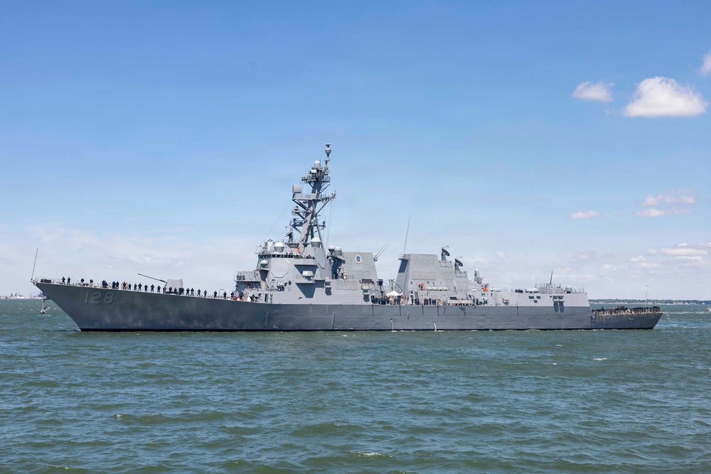 USS Ted Stevens (DDG 128) Arrives in Norfolk