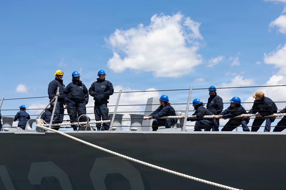 USS Ted Stevens (DDG 128) Arrives in Norfolk