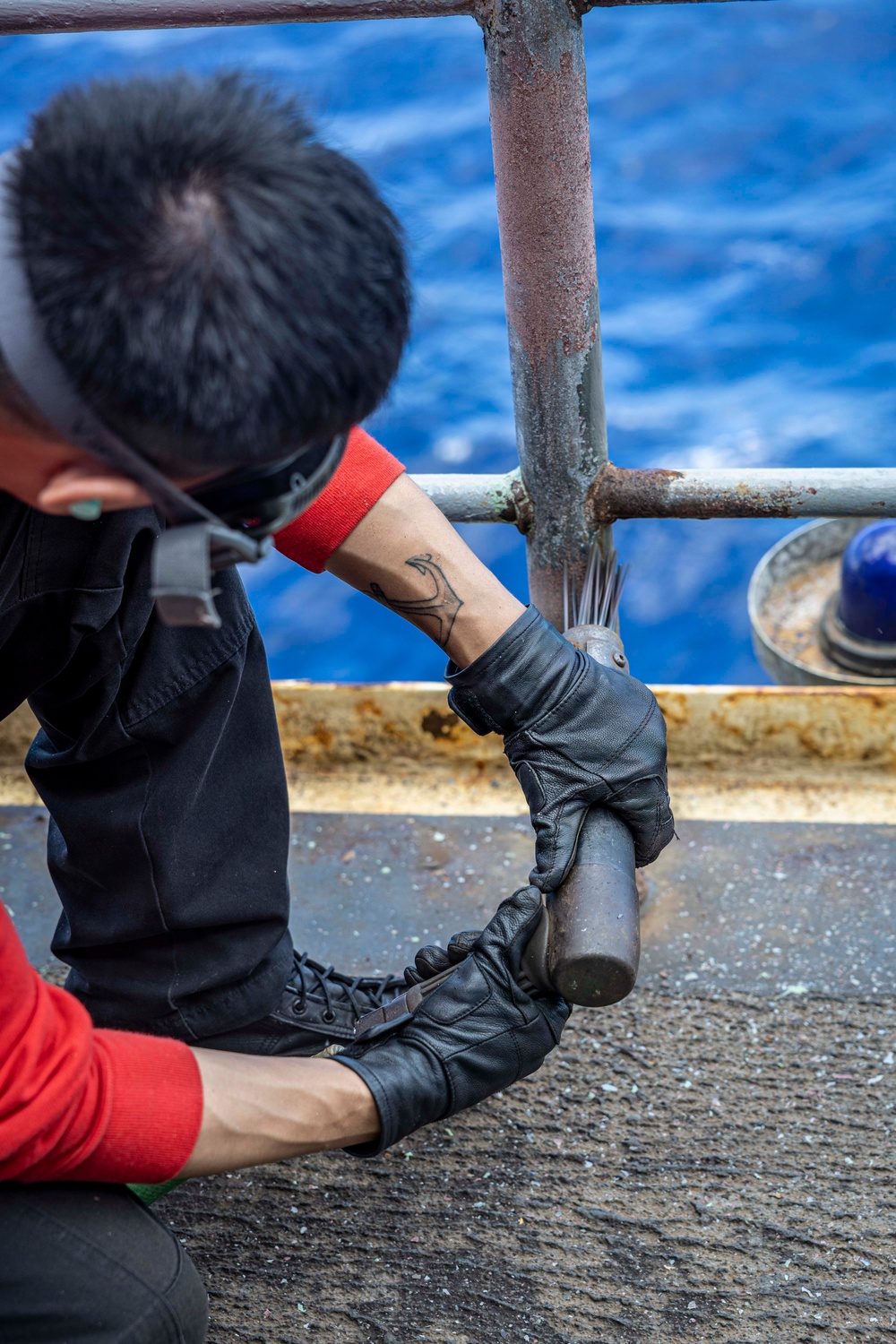 USS Iwo Jima Sailors Conduct Maintenance