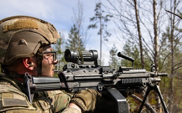 Infantry squad live fire at Saber Strike