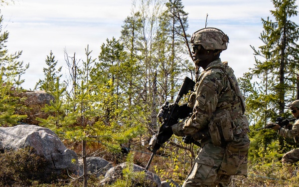 Infantry squad live fire at Saber Strike