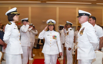 Dabelić transfers directorship of Naval Medical Center Camp Lejeune and command of Navy Medicine Readiness and Training Command Camp Lejeune to Stewart